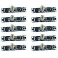 thumbnail image 1 of 10X 5V-24V 8A Gradateur de Lumière DEL Intelligent Intelligent, Module de Capteur Capacitif à Gradation PCBALED, Commande de Gradation, Interrupteur Tactile, 10 x Module de Capteur, Bleu, 1 of 6