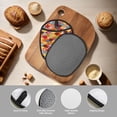 thumbnail image 4 of Pofeuu Japanese Style Fish Scales Print Silicone Pot Mat Mitten With Hanging Loop Heat Resistant Oven Mitts Non-Slip Bbq Baking Smoking Potholders, 4 of 7