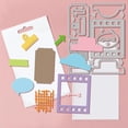 thumbnail image 3 of Troqueles para diarios de arte, ideales para crear tarjetas, carpetas y sobres. Perfectos para álbumes de recortes, diarios, repujado y decoración en papel., 3 of 9