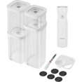 thumbnail image 1 of Juego de contenedores de almacenamiento de alimentos ZWILLING Cube de 6 piezas con sellador al vacío, 1 of 5