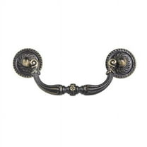 Utopia Alley HW131PLAB021 Medici Drop Pull  Antique Brass  3.78 inch Center To Center