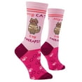 thumbnail image 3 of Cool Socks Cat Therapist Fun Print Novelty Crew Socks for Women, Size 5-10, 3 of 6