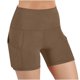 thumbnail image 2 of TaTaai Women's High Waist Yoga Shorts Pockets Scrunch Butt Lifting Stretchy Leggings Running Gym Workout Non See Through Tummy Control Athletic Fitness Tight Soft Gift, 2 of 8