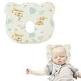 thumbnail image 1 of Fundas de almohada, fundas de almohada, fundas de almohada decorativas con núcleo de algodón viscoelástico para bebés, reposacabezas de cabeza plana con desviación para recién nacidos, almohada de esp, 1 of 4