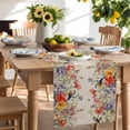 thumbnail image 2 of Table Runner 70 Inches Long for Kitchen Dining, Vintage Flowers Dresser Scarf Farmhouse, Dining Table Decorations for Wedding/Parties, Spring Floral Botanical Rustic Pastoral 13 x 70 In, 2 of 9