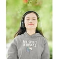 thumbnail image 2 of Old Glory Youth My Spirit Animal Unicorn Long Sleeve Graphic Hoodie, 2 of 5