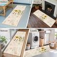 thumbnail image 5 of Kitchen Runner 2 x 6 Ft, Sunflower Non-Slip Residential Carpet, Vintage Botanical Indoor Crawling Mats Runner Rugs for Living Room/Dining Room/Bedroom, 5 of 8