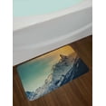 thumbnail image 2 of Mountains Bath Mat, Winter Panorama Style Scene Ski Slopes Caucasus European Landscape, Plush Bathroom Decor Mat with Non Slip Backing, 29.5" X 17.5", Multicolor, by Ambesonne, 2 of 2