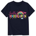 thumbnail image 2 of School Uniform Tshirts Boys Girls Letter Print T Shirt Short Sleeve Casual Wear Boys T Shirts Black 3-4 Years, 2 of 3