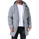 thumbnail image 1 of Chaqueta acolchada con capucha INSPIRE CHIC para hombre, abrigo de invierno de longitud media, cálido, con cremallera y acolchado, color gris, 1 of 6