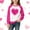 Hot Pink1, variant on Tdoqot Girls Heart Print Sweatshirt- Casual Long Sleeve Pullover Cute Kids Spring Tops Hot Pink Size 4-14