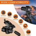 thumbnail image 3 of UEGOGO 74" Heavy Duty Tripod for Camera/DSLR/Spotting Scope, Compact & Monopod, 3 of 14