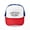 Red/Blue/White, variant on - Park Slope Brooklyn - Adjustable Unisex Printed Trucker Hat with Mesh Back