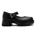 thumbnail image 1 of Yuyin zapato escolar negro 23390 para niña con suela chunky y estilo moderno, 1 of 5