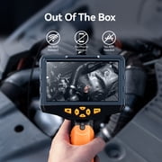 Teslong Triple Lens Borescope Inspection Camera with 5 IPS Screen and Light