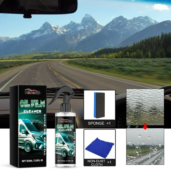 Kcavykas Clearance Sales,Canada DayOil Film Remover Car Windshield Cleaner Oil Film Cleaner Glass Oil Film Cleaner Beauty Care Agent 100ml