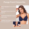 thumbnail image 6 of Curyon Racerback Front Close Bra Women's Underwire Unpadded Plus Size Bras,44DD, 6 of 6