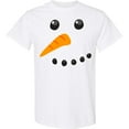 thumbnail image 3 of Inktastic Snowman Face T-Shirt, 3 of 5
