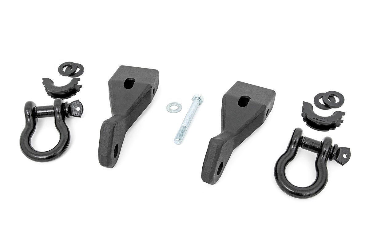 Rough Country Tow Hook Shackle Kit (fits) 20072013 Chevy Silverado GMC