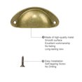 thumbnail image 2 of Uxcell 3.18" x 1.38" x 0.71" Bin Cup Pulls Brushing Drawers Dresser Handle Metal Alloy Brushing Gold Tone 15pcs, 2 of 7