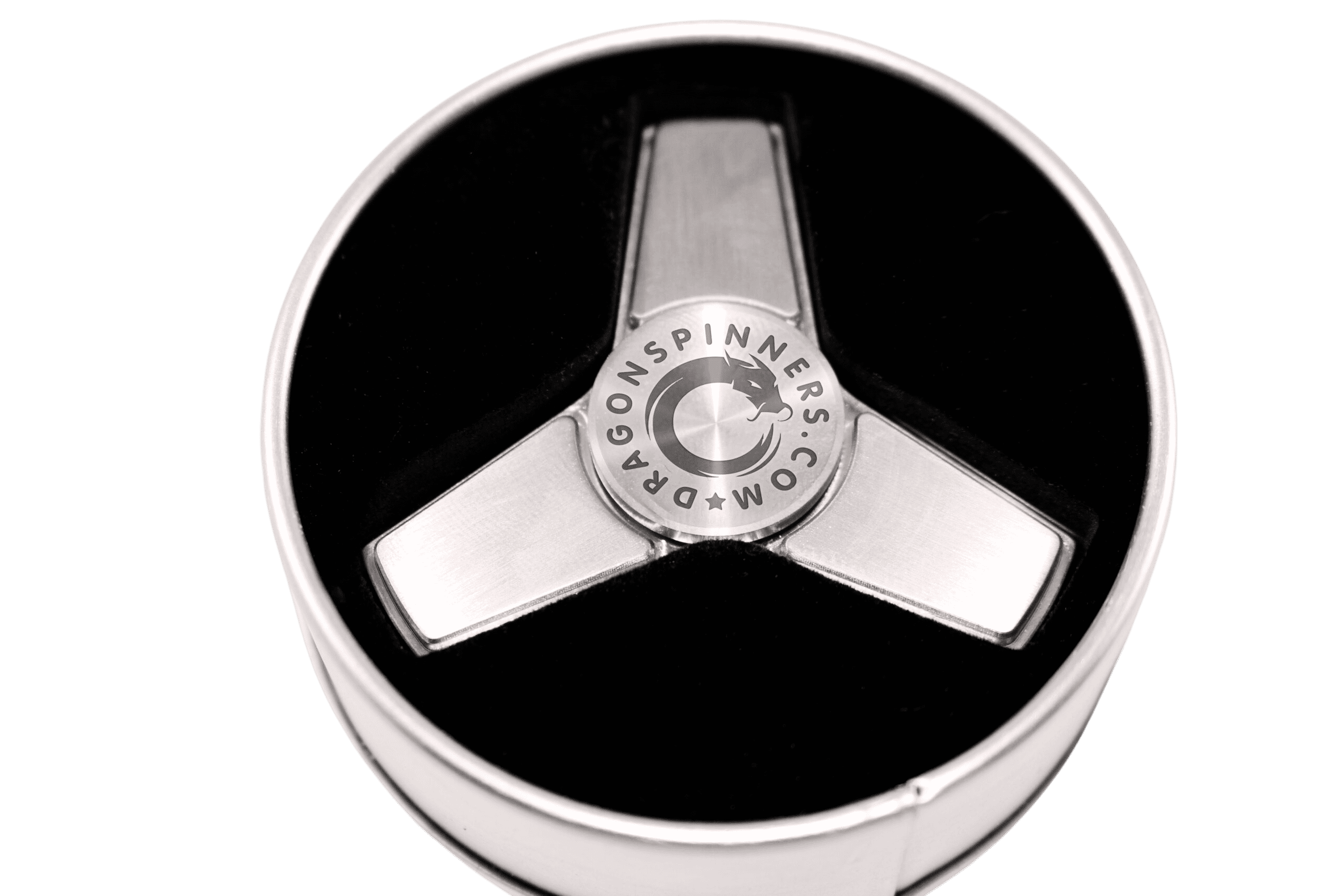 D3 Three-Winged Stainless Steel Metal Fidget Spinner – Maximum Spin Time – Precision Crafted – Smooth & Silent Rotation – Stress Relief & Focus Aid