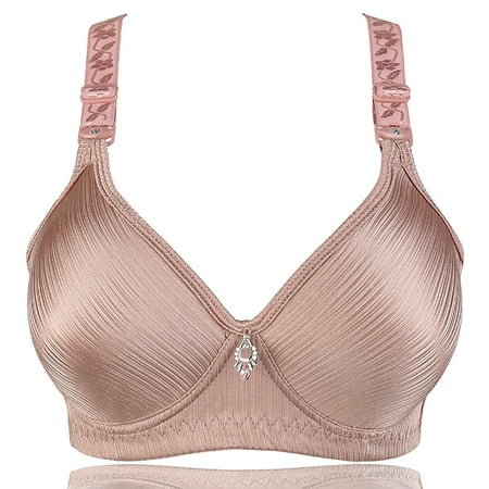 

TIANEK No Pad Bra for Ladies Fashion Strap Sexy Cotton Seamless Workout Everyday Underwear Clearance