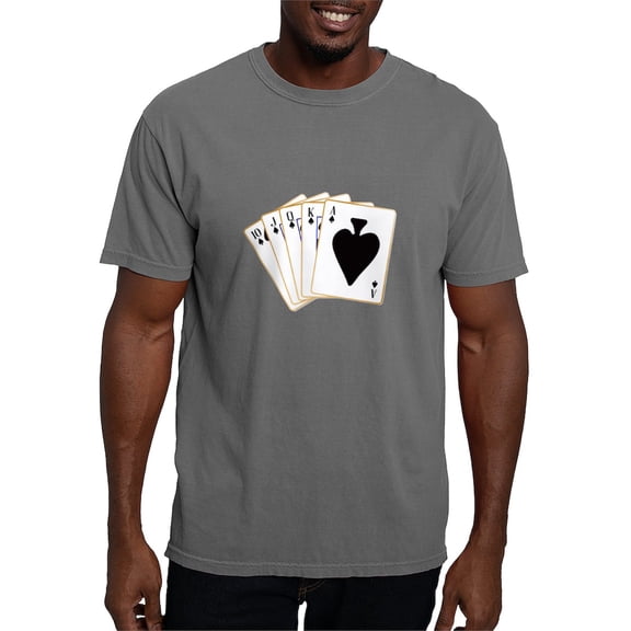 CafePress - Ace Spades Flush T Shirt - Mens Comfort Colors Shirt
