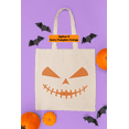 thumbnail image 1 of Pumpkin Canvas Tote Bag Designs | Halloween Trick or Treat Bag, 1 of 9