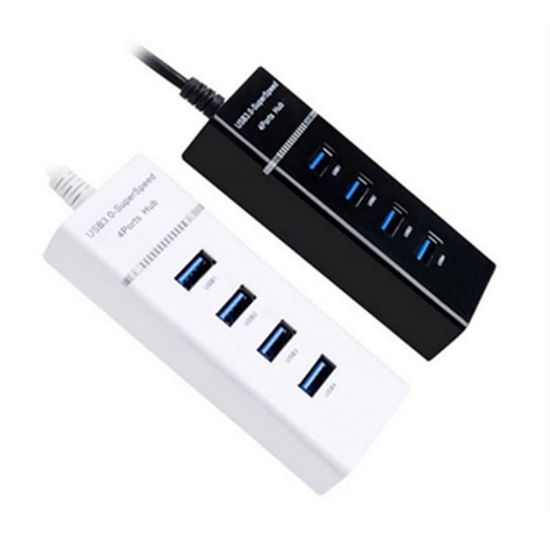 Concentrador USB 3.0 de 7 puertos, divisor de datos USB para ordenador portátil y MacBook