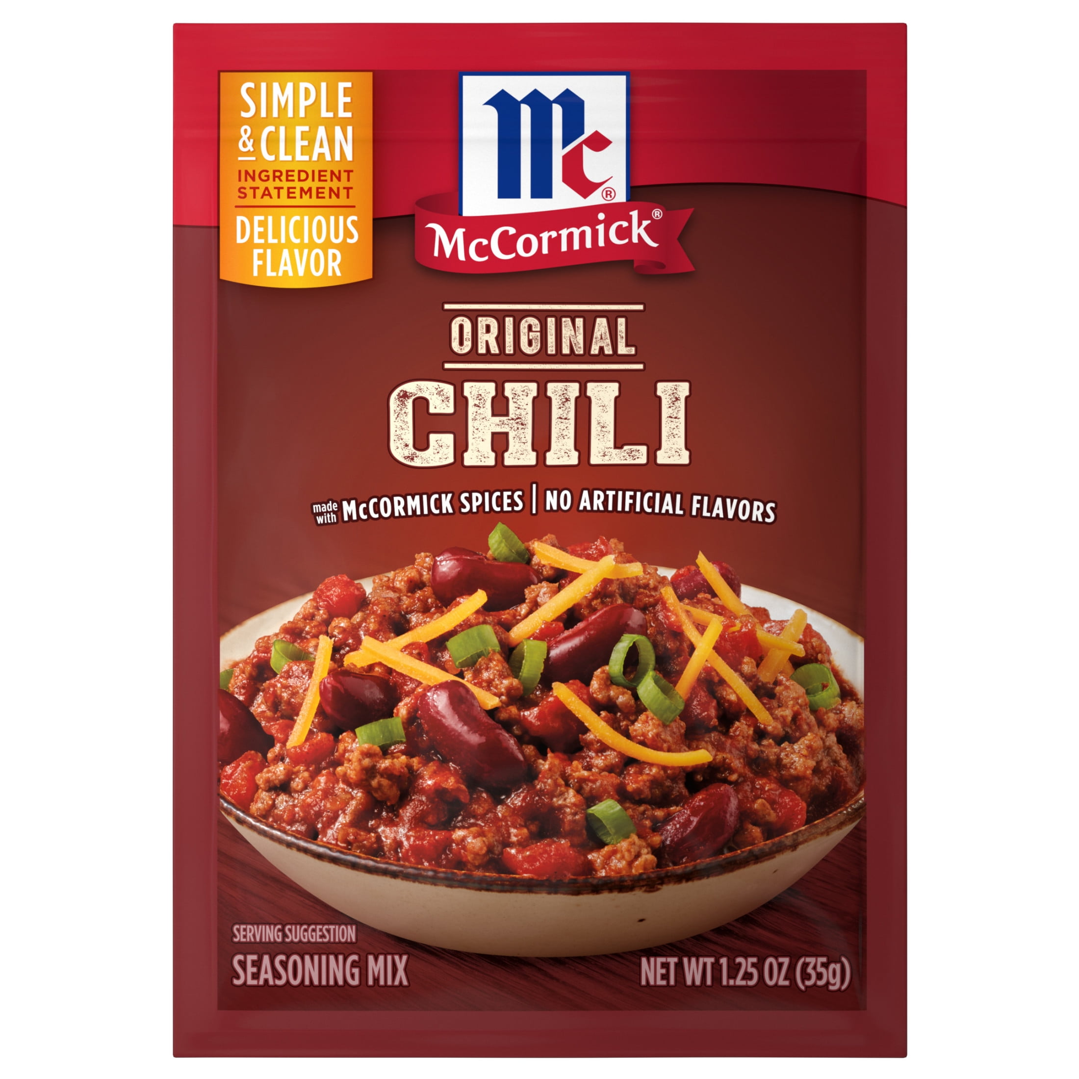 McCormick Chili Seasoning Mix 1.25 oz Envelope