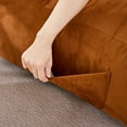 thumbnail image 5 of PORKISS Bean Bag Chairs, Lazy Sofa with Suede Fabric for Dorm Bedroom Living Room, Single Leisure Accent Sofa Chair for Adults Teens, Yellow Brown, 5 of 13