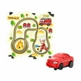 thumbnail image 2 of Puzzle Tracks,Vehicle and Puzzle Track STEM Activity Set,Puzzle Tracks with car Learning Education Toys,Preschool Educational Montessori Toy Jigsaw,Rail Car Building Toys for Kids Fire Truck Hugo Pistas de rompecabezas, 2 of 9