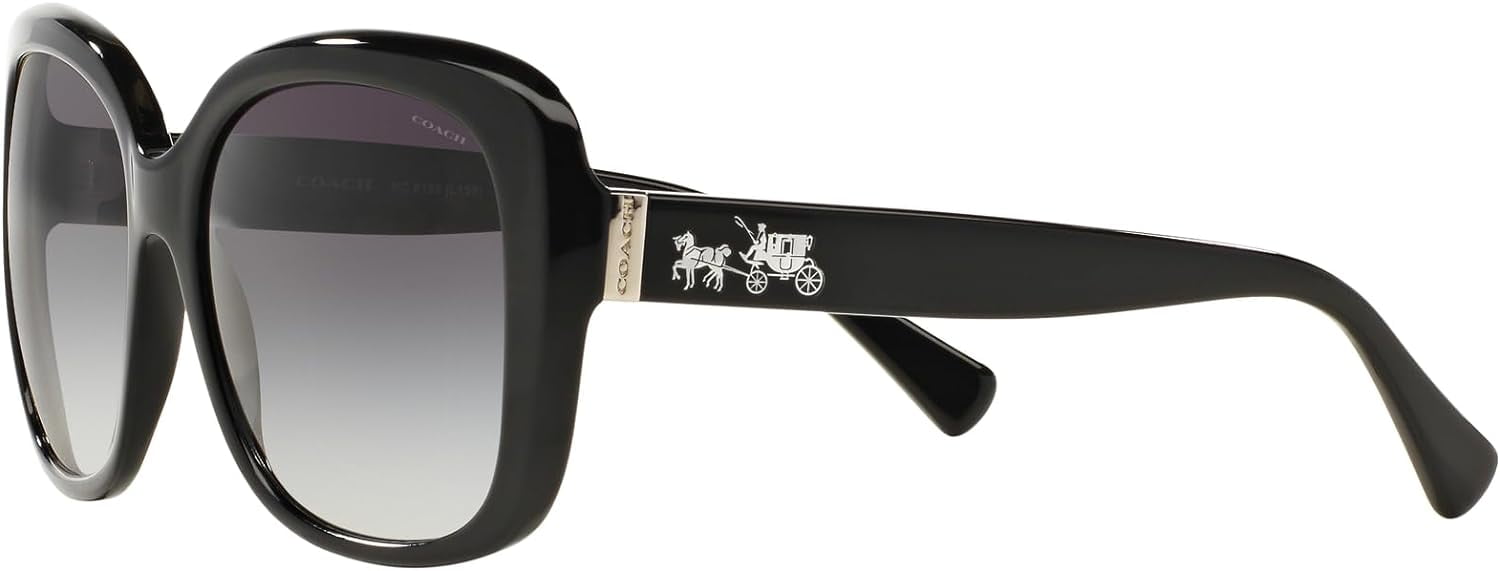 COACH HC8158 500211 Black Light Grey Gradient 58 mm Women's Fashion Sunglasses