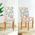 thumbnail image 5 of Easter Eggs Dining Room Chair Covers Colored Spring Floral Chair Slipcovers Seat Protector Removable Washable Chair Cover For Home Kitchen Restaurant Hotel 4pcs, 5 of 6
