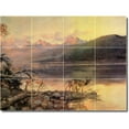 thumbnail image 1 of Ceramic Tile Mural-Charles Russell Landscapes Painting 172. 24" w x 18" h using (12) 6 x 6 ceramic tiles, 1 of 3