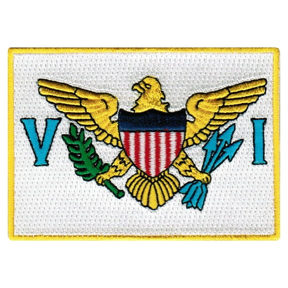 U.S. Virgin Islands Flag Embroidered Iron-on Patch