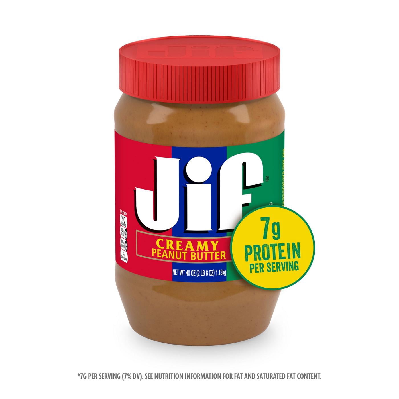 2 Pack Jif Creamy Peanut Butter, 40-Ounce Jar