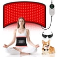 thumbnail image 1 of Red Light Therapy for Body, 24’’ x 12’’Large Infrared Light Therapy Pad with Timer Remote Control, 660nm 850nm Home Light Therapy for Knee Shoulder Back Muscle Joint (with Elastic Strap), 1 of 7
