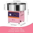 thumbnail image 4 of Commercial Cotton Candy Machine, 1000W Electric Cotton Candy Maker with Stainless Steel Bowl for Home Party Carnival, Pink, 4 of 7