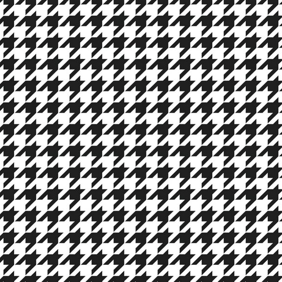 Houndstooth Plaid Wallpaper, Peel and Stick Self-Adhesive Wall Stickers Shelf Liner Contact Paper for Wall, Furniture, Cabinet, Dresser (5.7*98.4inch, Black and White)