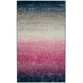 thumbnail image 3 of SAFAVIEH Madison Jadyn Abstract Area Rug, Fuchsia/Navy, 3' x 5', 3 of 7