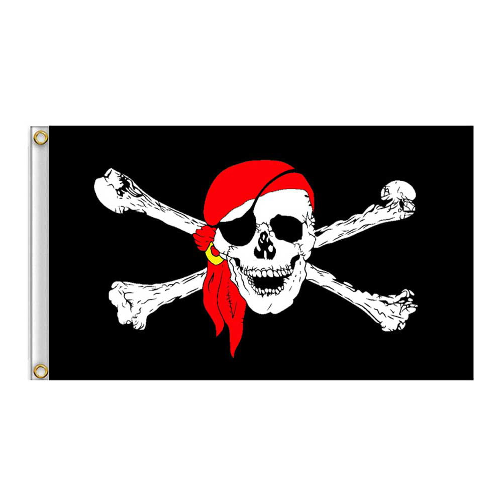 Pirate Skull Swooper Flag Advertising Flag Feather Flag Spooky Decor Jolly Roger 