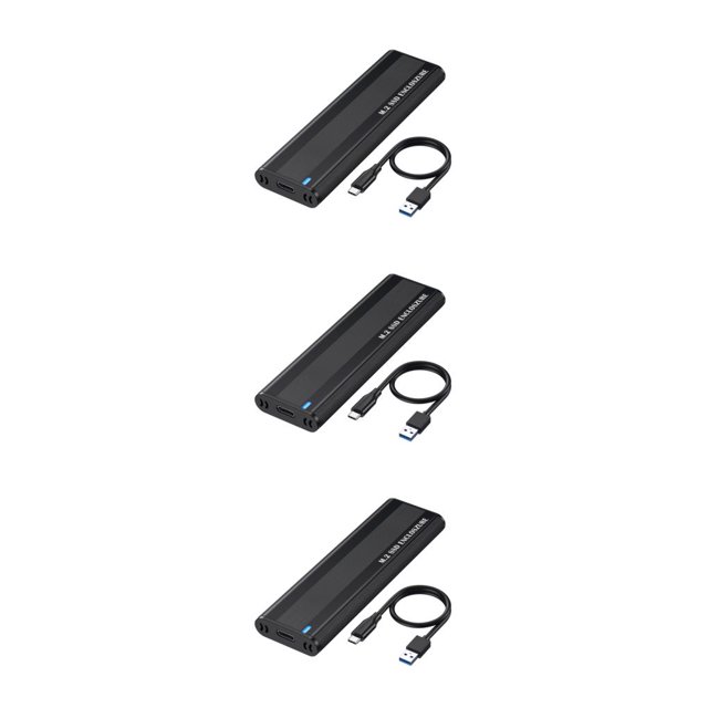 Injueey 5/10Gbps M2 SSD Case Dual Protocol Cartucho M.2 a USB Tipo C 3.1 Adaptador para PCIE Disk Boxes 10Gbps Type1 NO1
