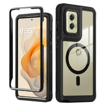 DUEDUE Case for Moto G Stylus 5G 2024, Anti-Drop & Anti-Yellowing, Magnetic Shockproof Protective Cover, Black