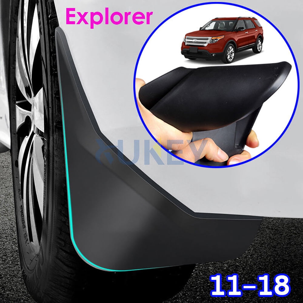 XUKEY 4X Mud Flaps For Ford Explorer 2011-2019 Splash Guard Mudflaps Front Rear Black