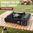 thumbnail image 5 of 3500W Butane Camping Stove with Carrying Case & Free fire windproof, Portable Stove for Camping, Hiking, Emergencies, Tailgating Essentials, 5 of 8