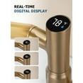 thumbnail image 3 of Lefton Rotatable Bathroom Faucet with Temperature Display in Fahrenheit (Batteries-Free), 3 Water Outlet Modes, Brushed Brass, BF2204-7, 3 of 6