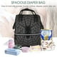 thumbnail image 5 of Disketp Black Spider On Web 1 Mochila de Pañales de Gran Capacidad con Múltiples Bolsillos, Mochila de Viaje Multifuncional para Bebé, Unisex, Moderna y Resistente, 5 of 6