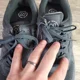 thumbnail image 3 of New Balance 574 Rugged Mens Shoes Sz 9 D Running Black Marble Sole Suede Sneaker, 3 of 5