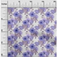 thumbnail image 2 of oneOone Georgette Viscose White Fabric Florals Craft Projects Decor Fabric Printed By The Yard 42 Inch Wide, 2 of 4